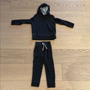 Black Hoodie and Jogger Set